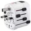 Hama World Travel Pro Adaptador de corriente universal Blanco