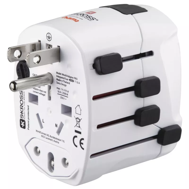 Hama World Travel Pro Adaptador de corriente universal Blanco