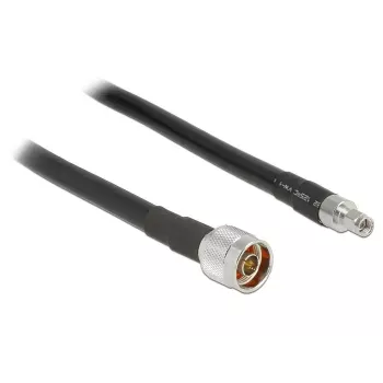 Cable coaxial DeLOCK 1 m N/RP-SMA CFD400 LLC400 Negro