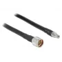 Cable coaxial DeLOCK 1 m N/RP-SMA CFD400 LLC400 Negro