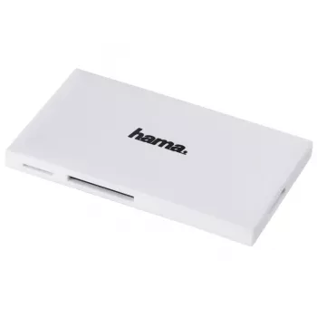Hama Lector de tarjetas múltiple USB 3.0, SD/microSD/CF/MS, blanco