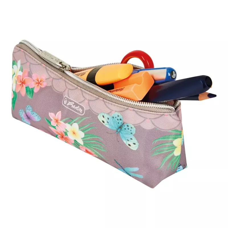 Estuche blando Herlitz Ladylike Mariposas Multicolor 215x50x85 mm