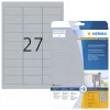 Etiqueta autoadhesiva HERMA 4592 rectangular redondeada plateada
