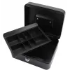 Caja registradora/porta tickets Olympia CB 700 Plus acero negra con cerradura de llave