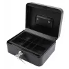 Caja registradora/porta tickets Olympia CB 700 Plus acero negra con cerradura de llave