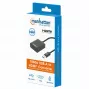 Manhattan Cable USB-A a HDMI, 1080p@60Hz, convierte señal USB 3.2 Gen1 (también conocido como USB 3.0) en HDMI, 15 cm, negro, conector macho a conector hembra, tres años de garantía