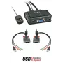 Lindy Conmutador KVM VGA de 2 puertos, USB 2.0 y audio