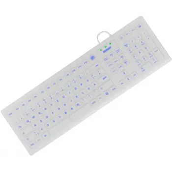 KeySonic KSK-8031INEL-Wh (DE) Teclado industrial USB QWERTZ alemán blanco