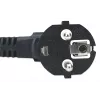 Manhattan Cable de alimentación, conector macho europeo de 2 polos (CEE 7/4 Schuko) a conector hembra C13 (conector de aparato), 1,8 m, 16 A, negro, garantía de por vida