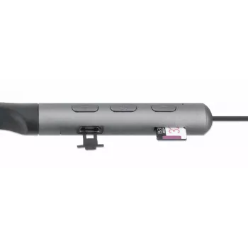 Manhattan Auricular Bluetooth in-ear con banda para el cuello, micrófono, controles integrados, resistente al sudor, con aislamiento acústico, 5 horas de uso, alcance máx. 10 m, ranura para tarjeta MicroSD, Bluetooth v5.0, cable de carga USB-A incluido, tres años de garantía