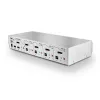 Lindy Conmutador KVM Pro de 4 puertos USB 2.0, DisplayPort 1.2 con TTU