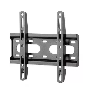 Manhattan Soporte de pared para TV y monitores (fijo, ultraplano), para pantallas de 23 inch a 42 inch, compatibilidad VESA: todas entre 75 x 75 mm y 200 x 200 mm – comprueba las dimensiones de los cuatro orificios de montaje en la parte posterior de la pantalla para asegurarte de que encaja, máx. 45 kg, negro, soporte