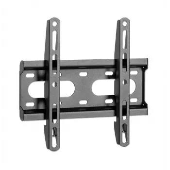 Manhattan Soporte de pared para TV y monitores (fijo, ultraplano), para pantallas de 23 inch a 42 inch, compatibilidad VESA: todas entre 75 x 75 mm y 200 x 200 mm – comprueba las dimensiones de los cuatro orificios de montaje en la parte posterior de la pantalla para asegurarte de que encaja, máx. 45 kg, negro, soporte