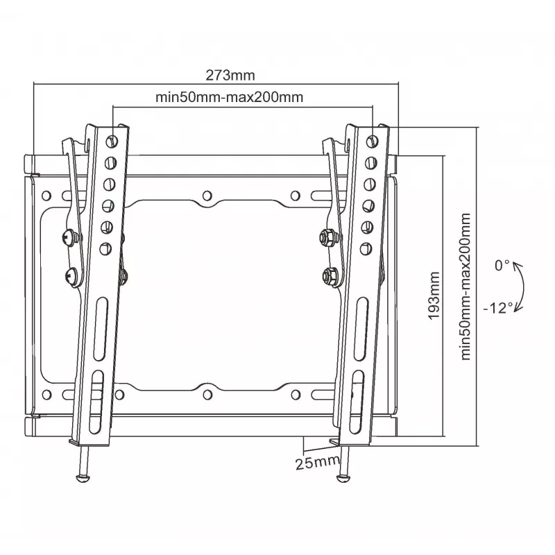 Equip 650408 Soporte de pared para TV inclinable de 23