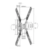 Equip 650405 soporte de pared articulado para TV, 23-55 pulgadas, 30 kg, negro