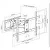 Equip Soporte de pared para TV full-motion de 37