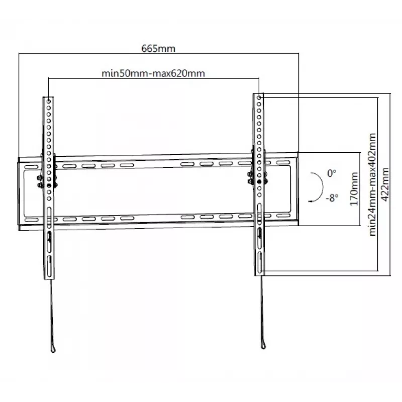 Equip 650334 Soporte de pared para TV de perfil bajo de 37