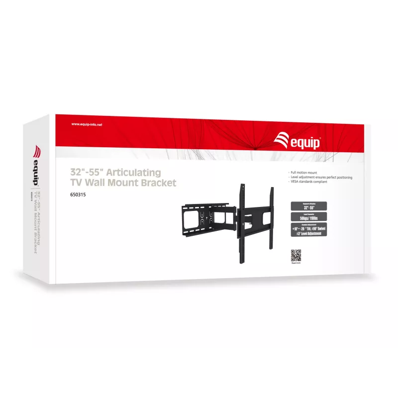 Equip Soporte de pared para TV articulado de 32