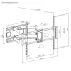 Equip Soporte de pared para TV articulado de 37
