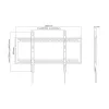 Equip Soporte de pared para TV fijo curvo de 60