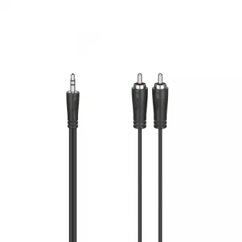Hama 00205109 Cable de audio 0,75 m 3,5 mm 2 x cinch negro