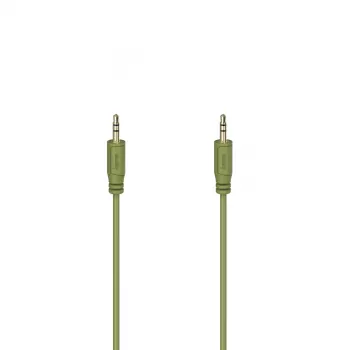 Hama Cable de audio flexi-slim 0,75 m 3,5 mm verde conector macho a conector macho