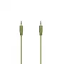 Hama Cable de audio flexi-slim 0,75 m 3,5 mm verde conector macho a conector macho