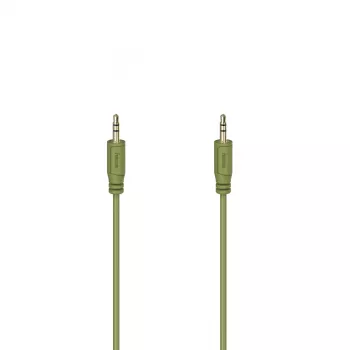 Hama Cable de audio flexi-slim 0,75 m 3,5 mm verde conector macho a conector macho