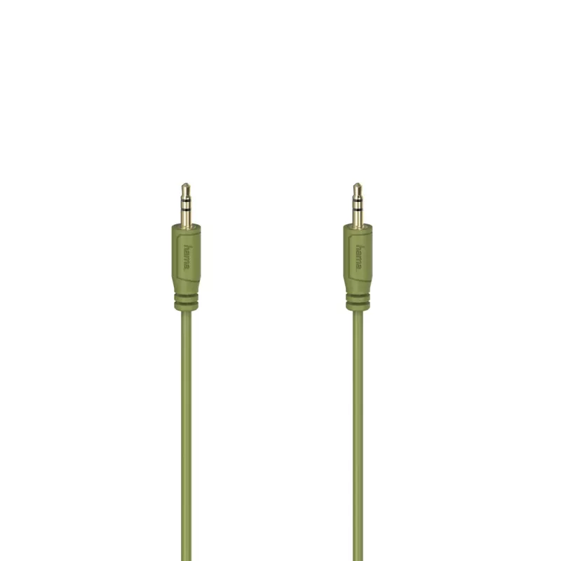Hama Cable de audio flexi-slim 0,75 m 3,5 mm verde conector macho a conector macho