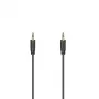 Hama Cable de audio flexi-slim 0,75 m 3,5 mm negro conector macho a conector macho dorado