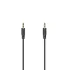 Hama Cable de audio flexi-slim 0,75 m 3,5 mm negro conector macho a conector macho dorado