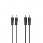 Hama 00205257 Cable de audio 1,5 m 2 x RCA negro