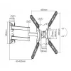 Equip 650407 Soporte de pared articulado para TV de 23 a 55 pulgadas