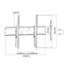 Equip Soporte de pared inclinable para TV curvada de 60 a 100 pulgadas