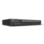 Lindy 39540 conmutador KVM de 8 puertos DisplayPort 1.2, USB 2.0 y audio, 1 usuario local, montable en rack, negro