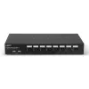 Lindy 39540 conmutador KVM de 8 puertos DisplayPort 1.2, USB 2.0 y audio, 1 usuario local, montable en rack, negro