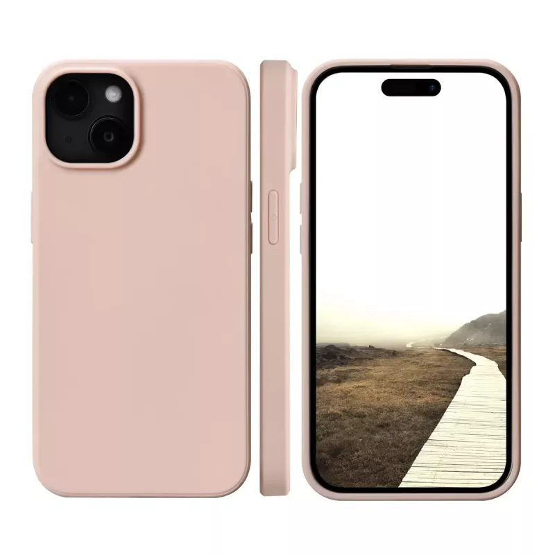 Funda dbramante1928 iPhone 15 rosa arena Monochromatic