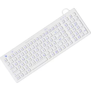 Teclado KeySonic KSK-6031INEL-Wh (DE) industrial USB QWERTZ alemán blanco
