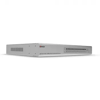 Lindy 16 puertos VGA y USB Combo KVM Switch, montaje en rack, plateado