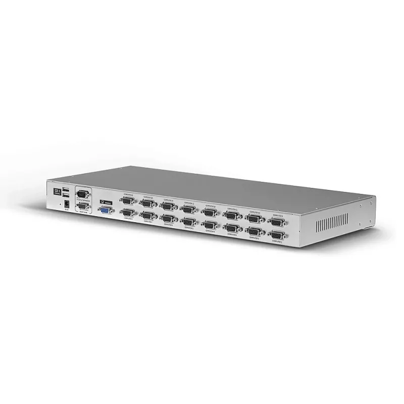 Lindy 16 puertos VGA y USB Combo KVM Switch, montaje en rack, plateado