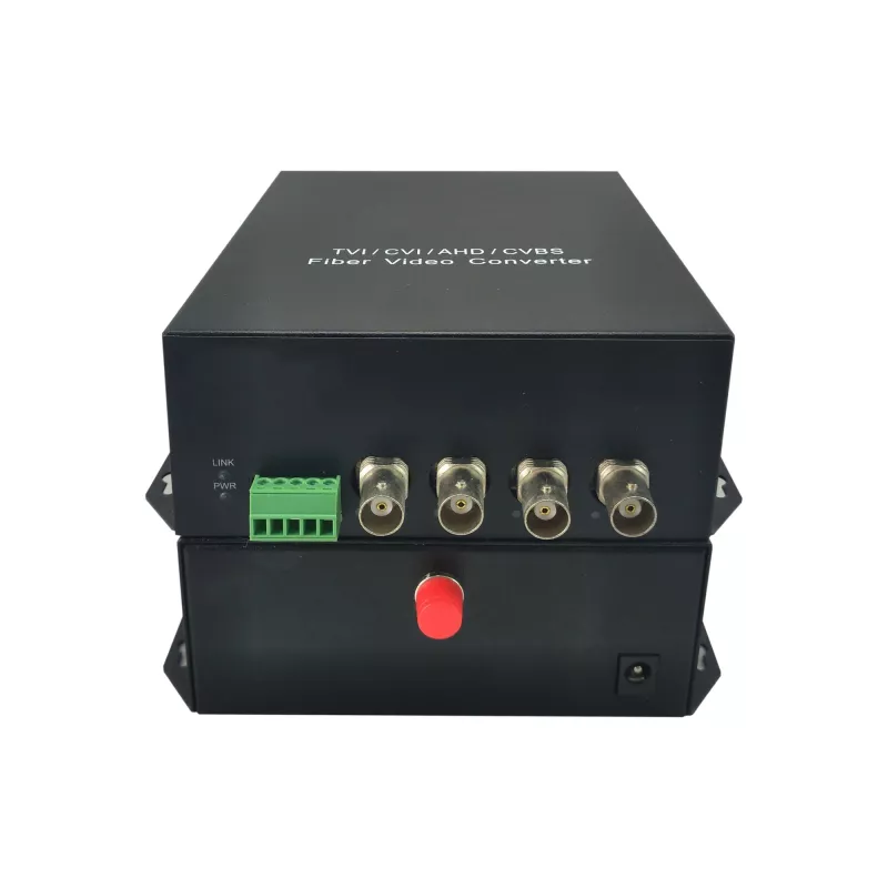 Transmisor AV LevelOne kit extensor 4 canales BNC sobre fibra óptica 20 km