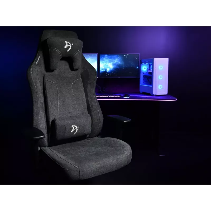 Silla gaming Arozzi Vernazza XL Softfabric Dark gris diseño ergonómico