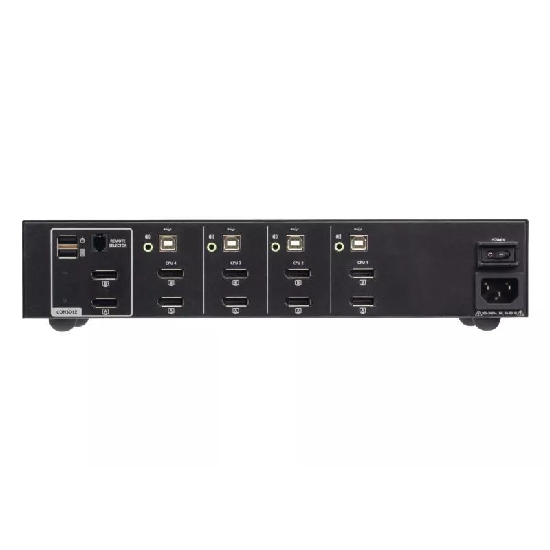 ATEN conmutador KVM seguro USB DisplayPort Dual Display de 4 puertos (conforme PSD PP v4.0)