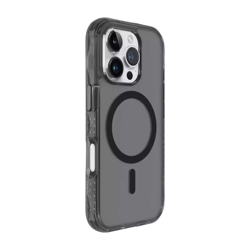 LAUT Crystal Matter X L_IP24B_CMX_UB funda para iPhone 16 Pro, compatible con MagSafe, policarbonato/TPU, negra