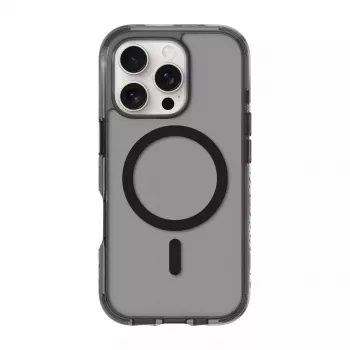 Funda para móvil LAUT CRYSTAL MATTER X para iPhone 16 Pro, transparente/negro, PC+TPU, para pantalla de 6,1 pulgadas
