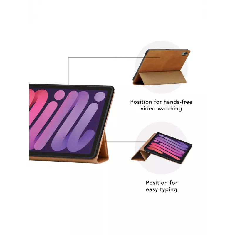 Funda tipo folio d bramante para iPad Pro 11 pulgadas (M5 2025 / M4 2024) – piel plena flor, modo soporte