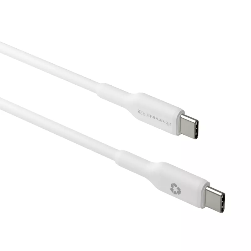 dbramante1928 re-charge – Cable – 2 m USB-C a USB-C – W, 2 m, USB C, USB C, USB 2.0, 0,48 Gbit/s, Blanco