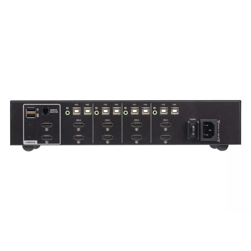 ATEN CS1144H4C-AT-G switch KVM seguro de 4 puertos USB 4K HDMI, negro