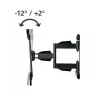 Hama soporte de pared para TV, giratorio, inclinable, extensible, 191 cm (75