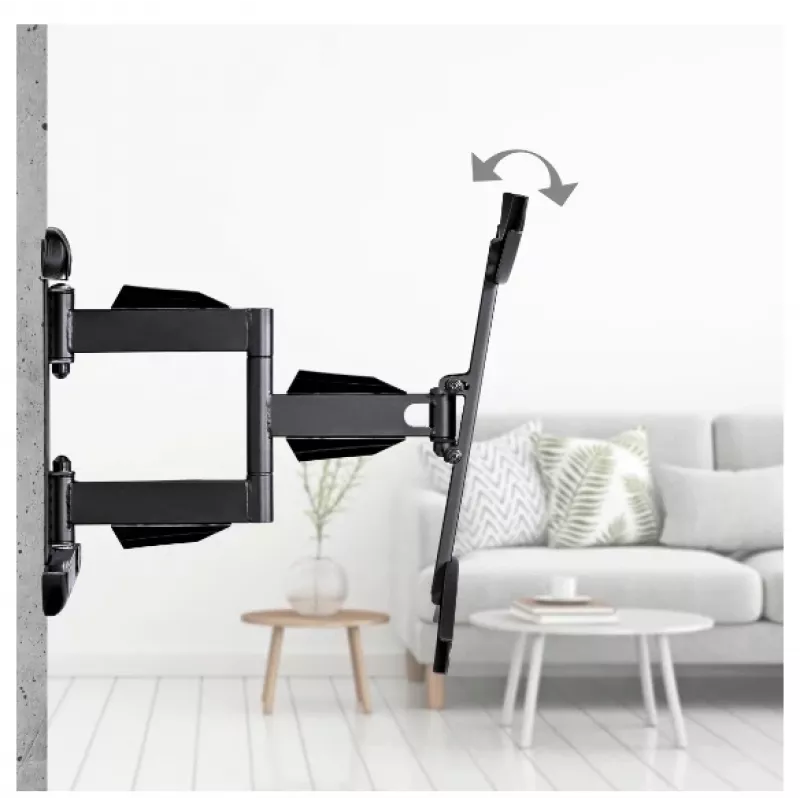 Hama soporte de pared para TV, giratorio, inclinable, extensible, 191 cm (75